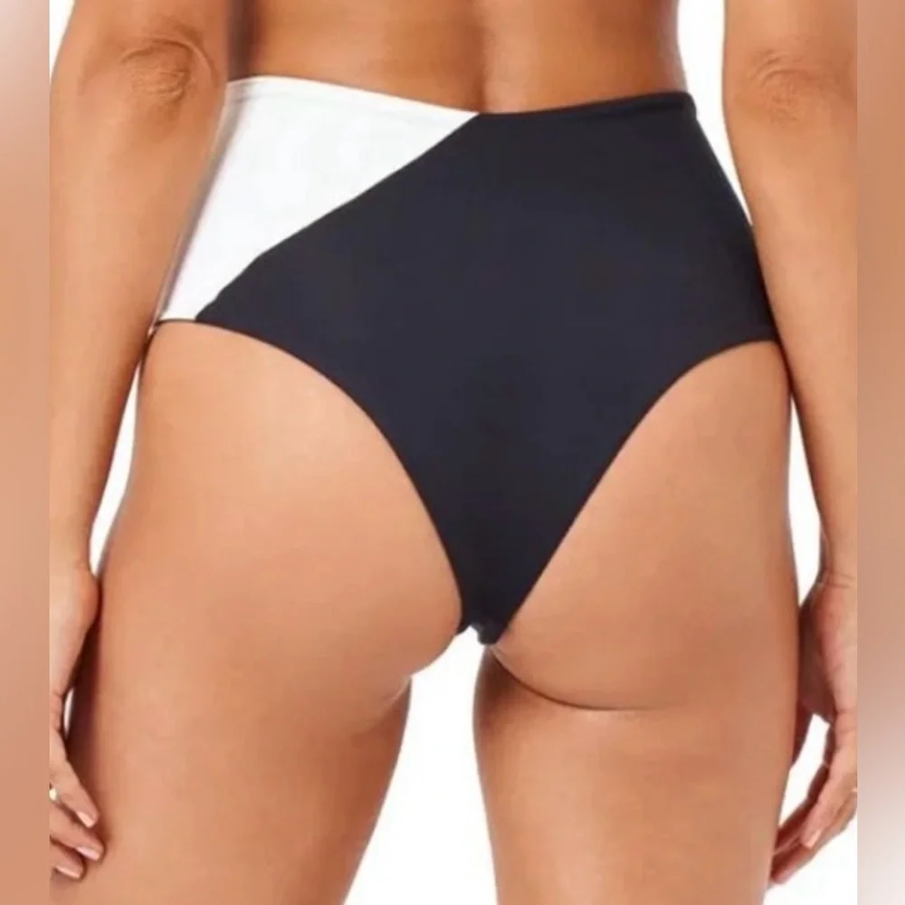 *NWT* L*Space Color Block High Tide Bikini Bottom Classic Swimwear Size Small